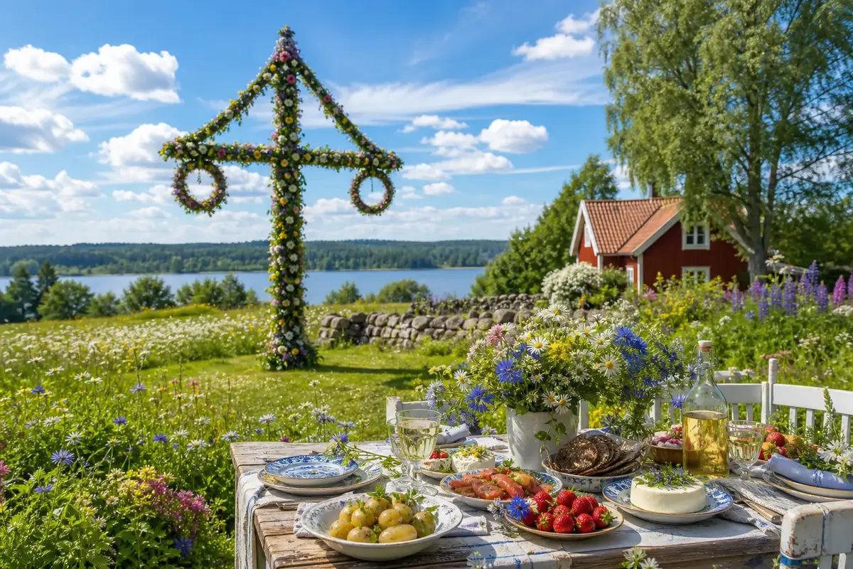 Är man ledig midsommarafton? Få svaren här illustration