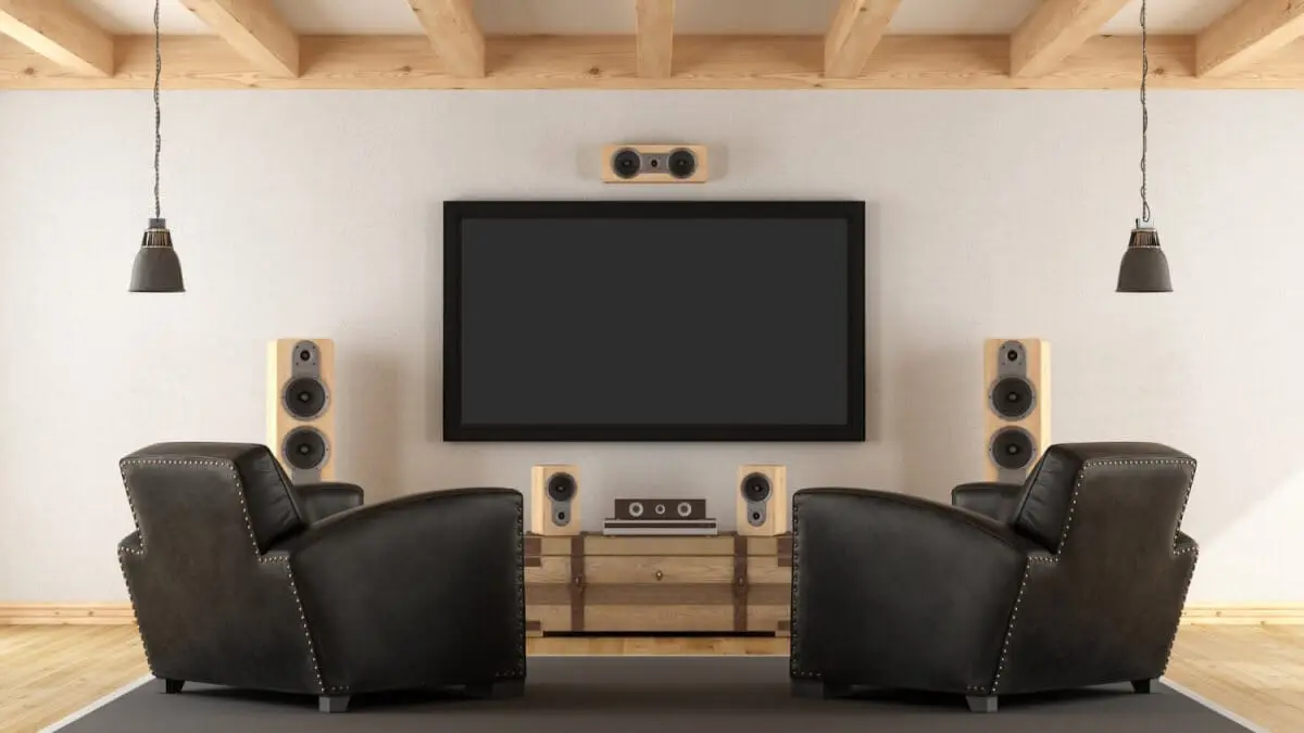 Hemmabio med TV och ljudsystem