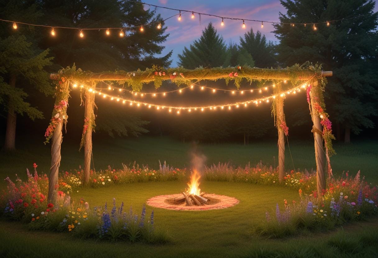 Vilka firar midsommar? Upptäck festligheterna världen över! illustration